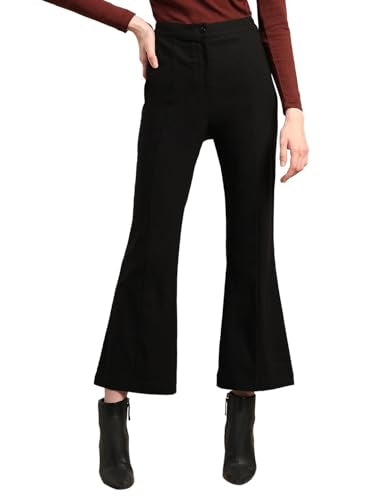 VERO MODA Womens Bootcut Pants Jet Black