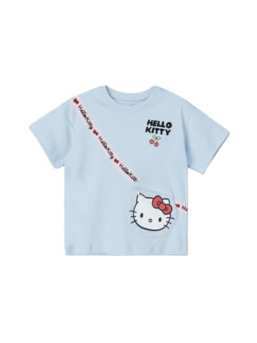Max Girls Hello Kitty Print T-Shirt (Blue_2-3 Y)