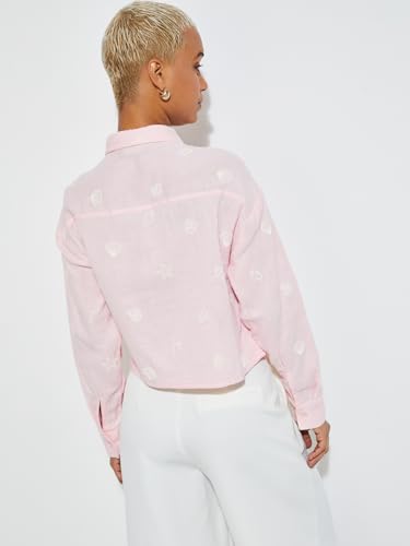 Max URB_N Women Printed Shirt (Pink_XS)