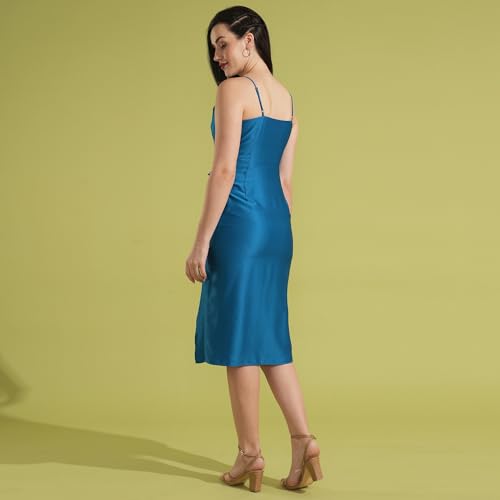 Globus Women Dresses (GS566439_Teal_M)