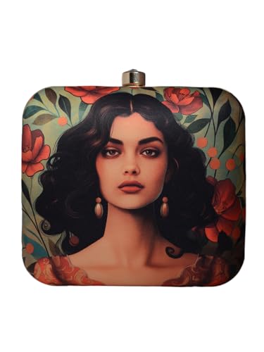 Artklim Women Portrait Printed Clutch