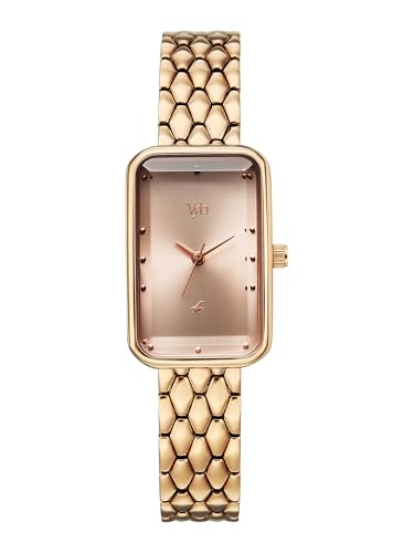 Fastrack Vyb Aurora with Quartz Analog Rose Gold Dial Rose Gold Alloy Strap Watch for Girls - FV60128WM02W