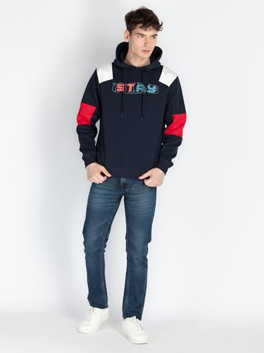 Status Quo Mens Mix & Match Hooded Sweatshirt Navy