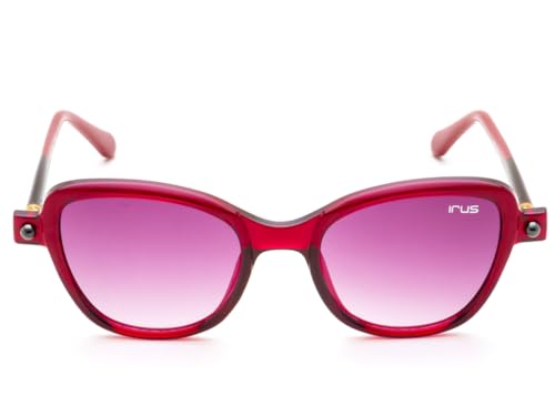 IRUS Women Cat Eye sunglasses | 100% UV protection | Small Size | Grey Gradient Polycarbonate lens