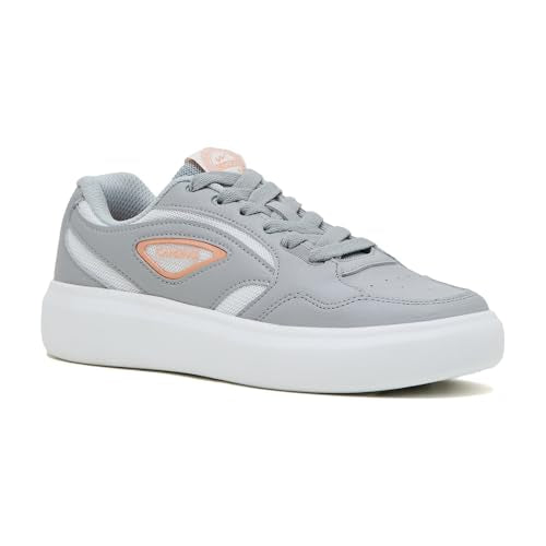 Campus Women's Mighty L.Gry/WHT Sneakers - 6UK/India 1 Pair