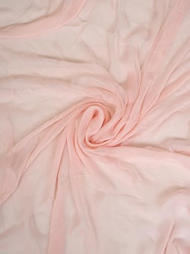 Ada Hand Embroidered Lucknowi Chikankari Unstitched Cotton Dress Material Suit Piece with Dupatta for Women 01A762929 Pastel Peach