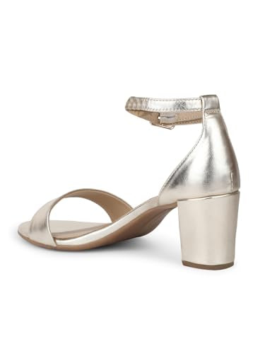 Hush Puppies Block Heel Sandals - Gold (7Uk)