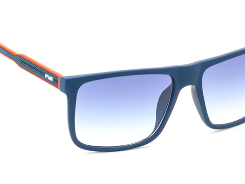 IRUS Men Rectangular sunglasses | 100% UV protection | Medium Size | Blue Gradient Polycarbonate lens