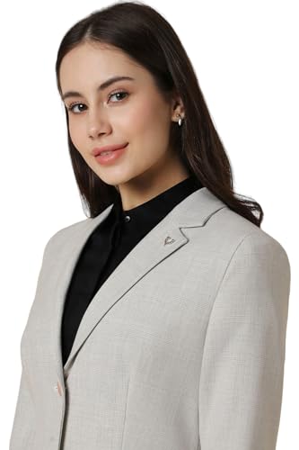 Allen Solly Women's Blazer (AHBZWRGFG52236_Grey