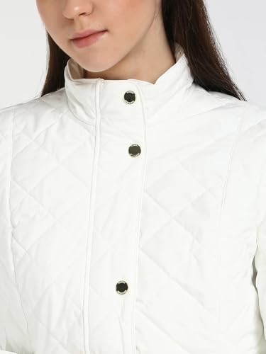 Tommy Hilfiger Women's A-Line Coat (F24HWOT094-S_Milky Way