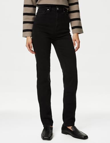Marks & Spencer Sienna Supersoft Straight Leg Jeans Black