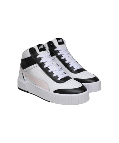 Puma | Carina Mia Women’s Mid-Cut Sneakers | White-Jasmine Flower-Black | 4UK