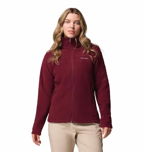 Columbia Women Maroon Fast Trek II Fleece Jacket, 2XL