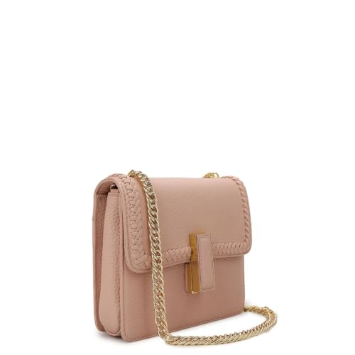 Da Milano Leather Sling Bag for Women - Pink (02815)