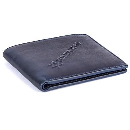 KOMPANERO Genuine Leather Wallet (C-12024-BLUE)