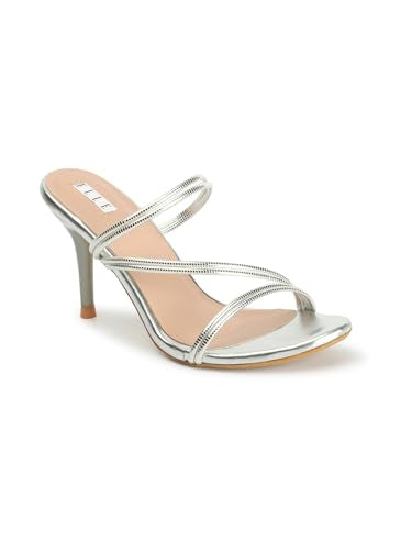 ELLE Women Round toe Stiletto Heel Slip-On Sandal