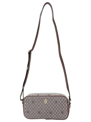 Logo Brown Polyester Sling Bag