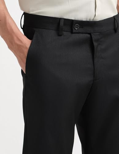 Arrow Men's Tapered Pants (ARAEOTR1905_Black