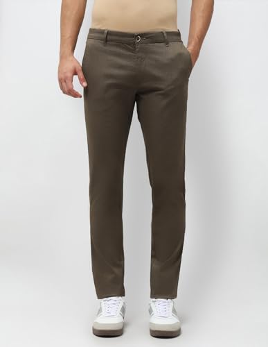 U.S.Polo Association Men's Slim Fit Textured Trousers