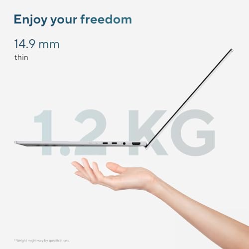 ASUS Zenbook 14,Smartchoice,Intel Core Ultra 5 (Series 2),16GB,1TB,3K OLED Touch Screen,14" (35.5 cm),120Hz,Win 11,M365 Basic (1Y),Office 2024, Silver,1.28 kg,UX3405CA-PZ345WS,Thin & Light Laptop