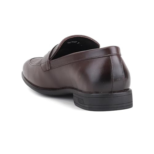 Red Chief Low Ankle Formal Slip On Shoes for Men | Brown UK10