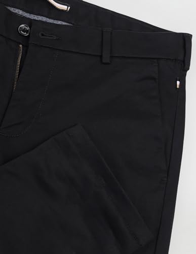 Arrow Slim Fit Cotton Trousers Black