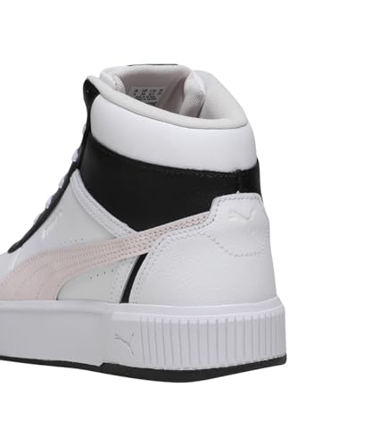 Puma | Carina Mia Women’s Mid-Cut Sneakers | White-Jasmine Flower-Black | 4UK