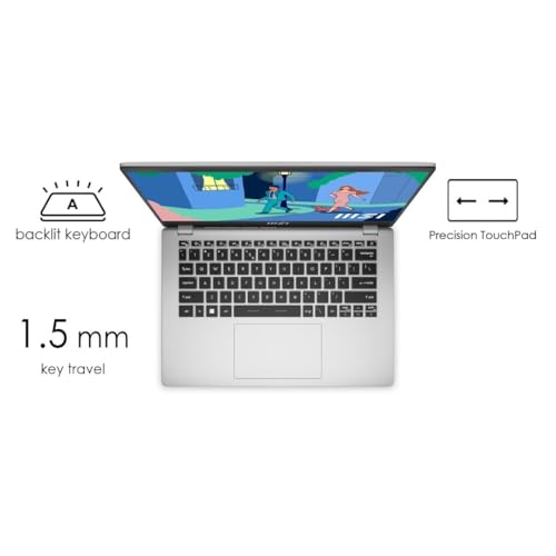 MSI Modern 14, AMD 7th Gen. Ryzen 7 7730U, 36CM FHD 60Hz Bussiness Laptop (16GB/512GB NVMe SSD/Windows 11 Home/MSO 24 + M365/AMD Radeon Graphics, Urban Silver/1.4Kg) C7M-101IN