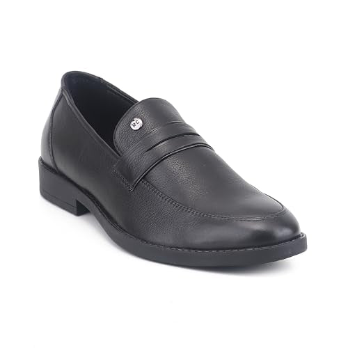Red Chief Low Ankle Formal Slip On Shoes for Men | Black UK08