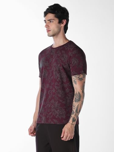 Jack & Jones Floral Print Cotton Polo Tshirt
