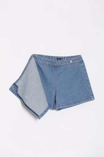 Allen Solly Girls Blue Solid Contemporary Fit Shorts