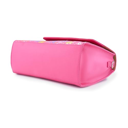 Caprese Splash Satchel for Women (Small, Fuchsia)