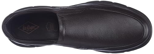 Lee Cooper Men's LC9063E Leather Oxford Formal Shoes | Lightweight | Comfortable & Stylish Soft Cushioned Insole for Office, Business & Parties_LC9063E_Brown_43EU / 9UK