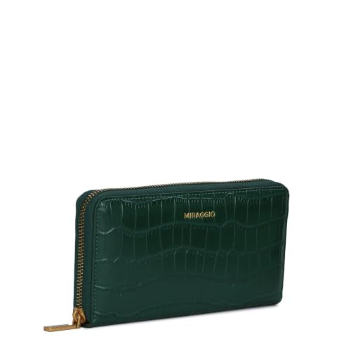 Miraggio Rumi Zip Around Wallet for Woman | 4 Compartment Women Wallet | Gift Items for Women