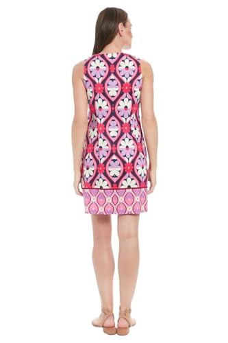 Attire Empire Floral Print Bodycon Pink Mini Dress