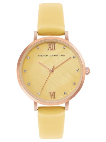 French Connection Analog Yellow Dial Women's Watch-FCN00065C