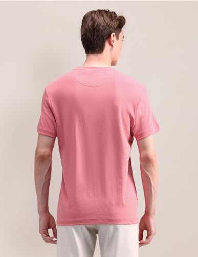 U.S.POLO ASSN. Men's Logo Fitted T-Shirt (USTSH2051 Pink