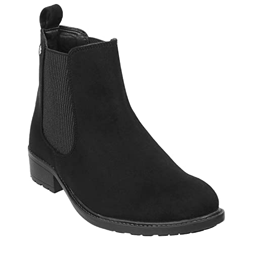 Mochi Women Black-Suede Leather Ankle Boot UK/6 EU/39 (31-88)