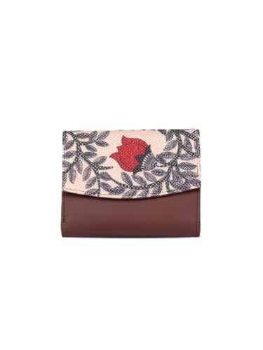 ZOUK Women's Vegan Leather Bi-Fold Wallet | Coin Pouch, Card Slots