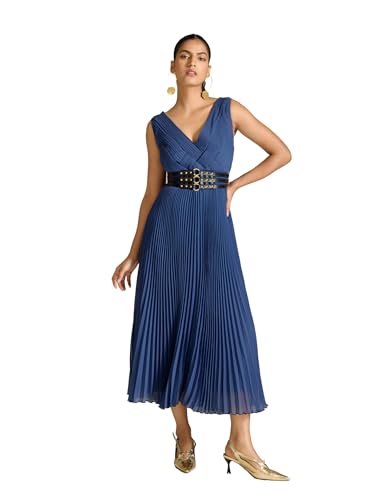 Label RITU KUMAR Navy Elly Long Dress