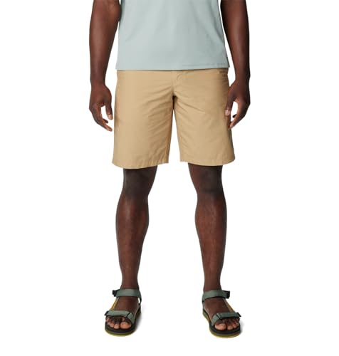 Columbia Men Brown Washed Out Shorts, 36