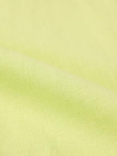 The Souled Store Solids: Lime Women and Girls Loose fit Full Sleeve Cotton and Linen Yellow Color Women Boyfriend Shirts