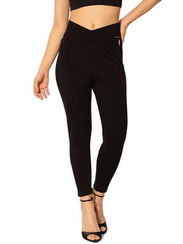 ONLY Women's Skinny Fit High-Rise Black Legging