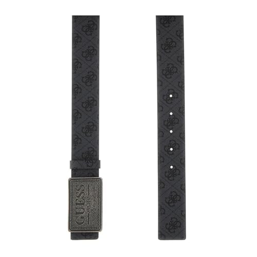 GUESS Black Men Printed Leather Belt_7628907207792