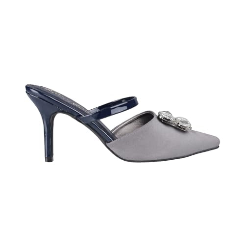 Catwalk Women Stylised Open Back Kitten Heels | For Women & Girls (GREY,4 UK)