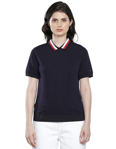 Tommy Hilfiger Womens Blue Color T-Shirt (XS)