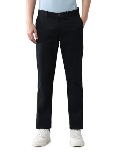 Arrow Sport Men's Textured Autoflex Trousers Navy