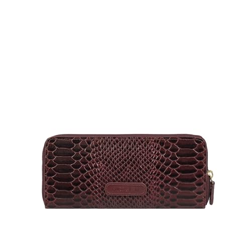 Hidesign Women's Cotton Ee Angara Wii Rf Medium Marsala Zip Around (Wallet)