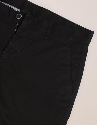 U.S. POLO ASSN. Mid Rise Solid Slim Fit Shorts Black