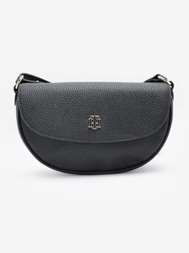 Solid Black Pu Sling Bag